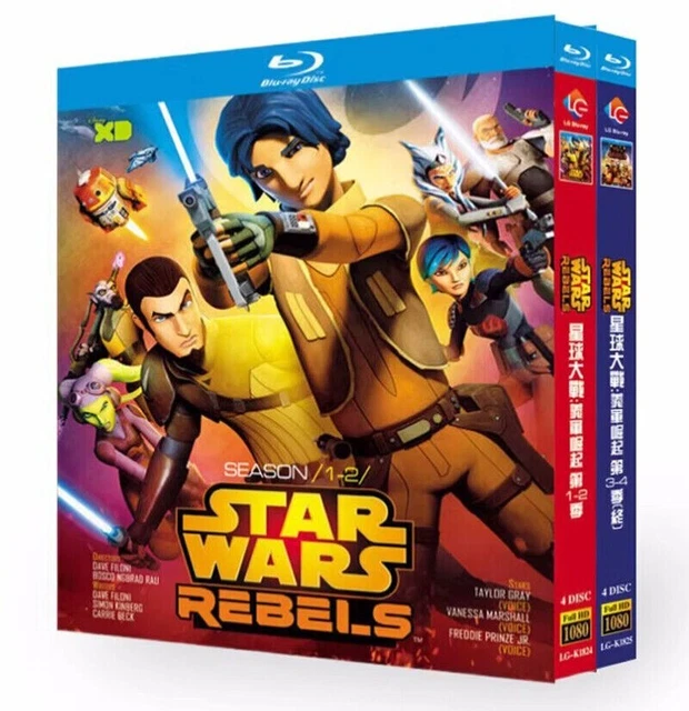 Star Wars Rebels Season 1-4 Blu-ray BD Complete TV Series 8 Discs All Region