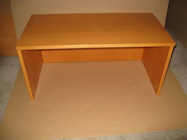 2X IKEA EFFEKTIV Schrank Aufsatz flach niedrig Buche Furnier dunkel bis