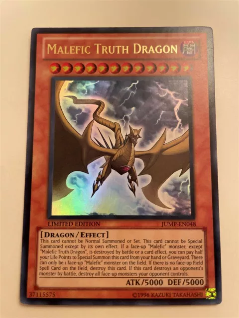 USA Seller Yugioh  Malefic Truth Dragon - JUMP-EN048 - Ultra Rare NM