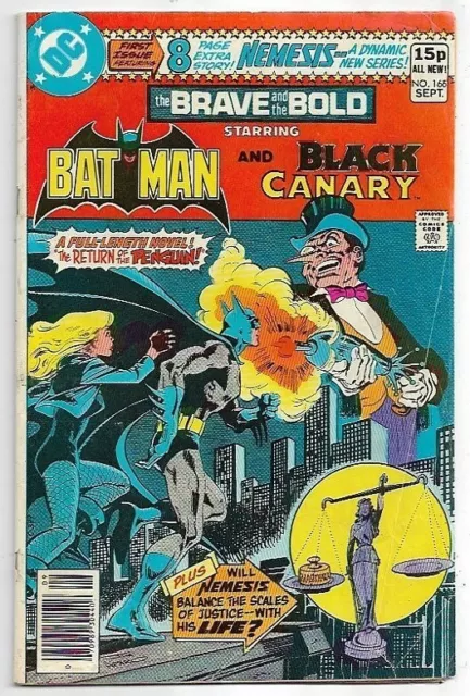 The Brave and the Bold #166 Batman and Black Canary VG (1980) DC Comics