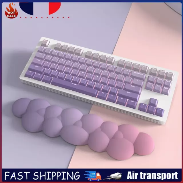 Cloud Keyboard Hand Rest Pad Non-Slip Pain Relief for Home Office (Purple) FR