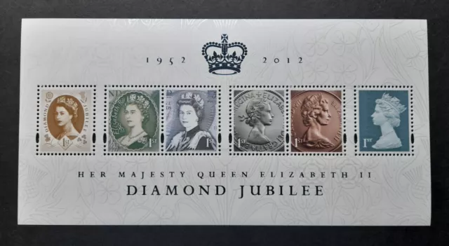 GB 2012  Diamond Jubilee Mini Sheet SG MS3272