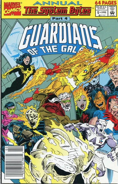 1992 Guardians Of The Galaxy #2 Annual ( The System Bytes )  Marvel Comics Vf/Nm