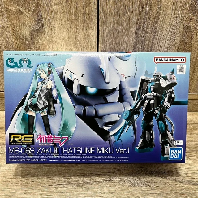 RG 1/144 MS-06S Zaku II Hatsune Miku Ver. Kit Modelo Plástico