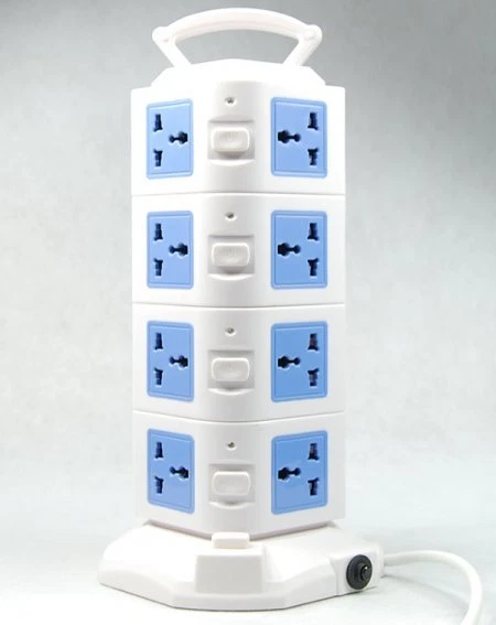 MULTIPRESA VERTICALE CIABATTA Torre 3000W Prese Internazionali Usb 2.1A Hsb EUR 29,99 - IT - Foto 6