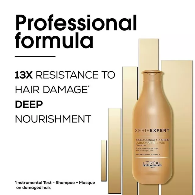 LOreal Professionnel Serie ExpertGold Quinoa+Protein Absolut Repair Shampoo300ml 2