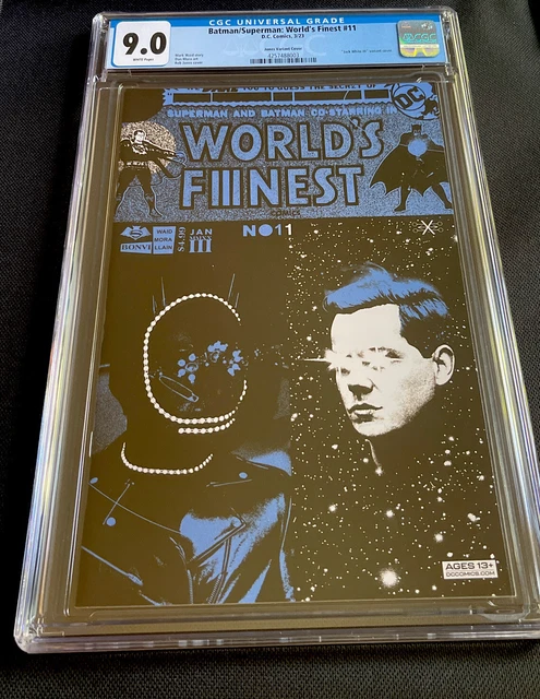 Batman Superman Worlds Finest #11 Jack White Stripes First Print Variant Cgc 9.0