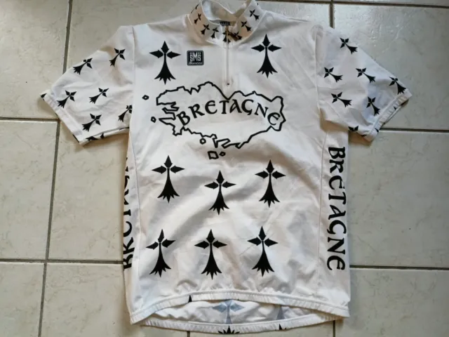 Maillot Cycliste Velo Sms Santini Bretagne Taille Xxl/6 Tbe