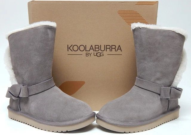 Koolaburra by UGG Arlena Court Taille 8 M EU 39 Femme Bottes Daim Cendre 1128258