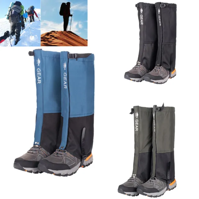 Outdoor Hiking Snow Snake Legging Gaiter Boots Cover Waterproof Leg Protection