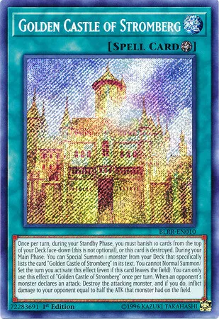 Golden Castle Of Stromberg BLRR-EN010 Secret Rare 1st Edition