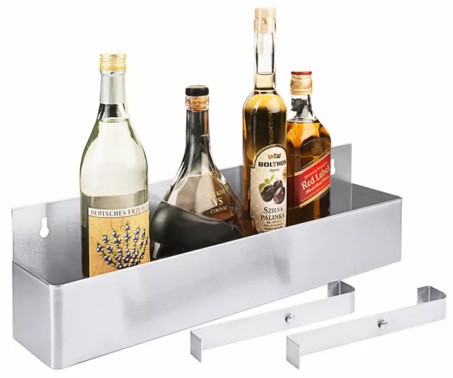 Contacto Barregal, Flaschenregal, einreihig, Edelstahl, Fachtiefe 9 cm, 56 cm