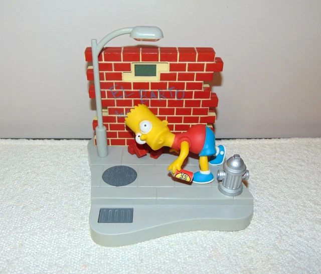 VINTAGE 1991 BART Simpson Talking Alarm Clock Wesco The Simpsons
