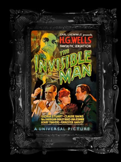 The Invisible Man  Movie Poster Reprint  11x17 Canvas Print Wall Art