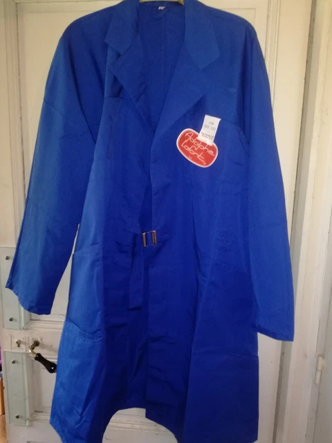 BLOUSE BLEU de travail vintage Adolphe LAFONT -Taille avec