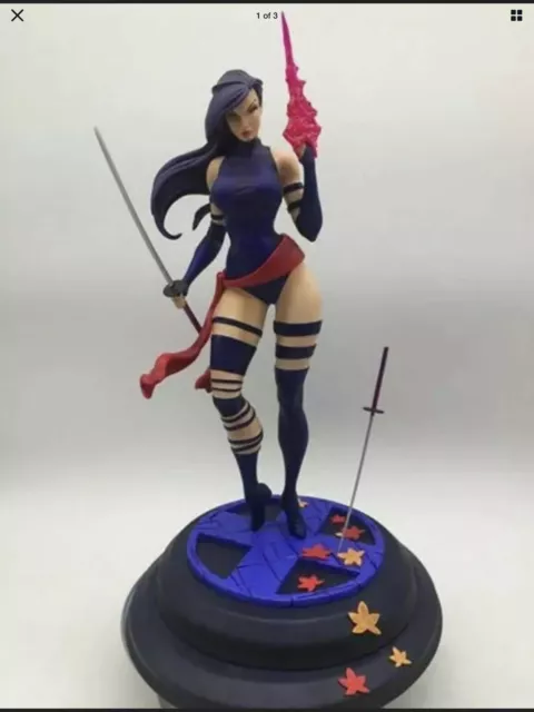 Custom 1/4 Scale J Scott Campbell Psylocke Statue Marvel X-Men Extremely RARE