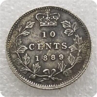 Coin Craft Canada 1889 Coin Silver Dollar Silver Canada 10 Cents World