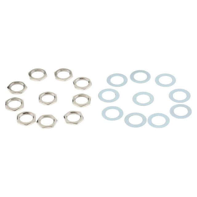 10 Set Guitare Jack Écrou Rondelle Pour Guitare Électrique Repalcement Pièces