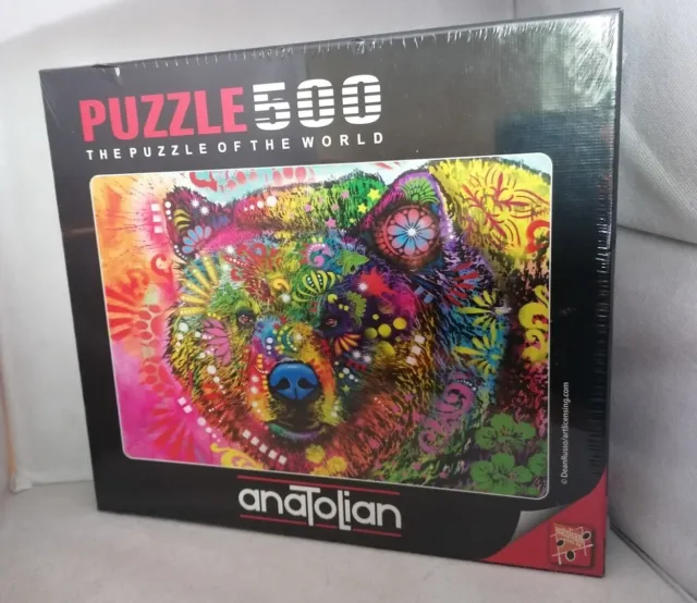 S127 - Anatolian - Puzzle - Regenbogenfarbener Grizzly - 500 Teile - NEU