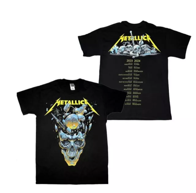 SALE!! METALLICA BAND Metal Tour 2023 2025 Event TShirt Black Fullsize