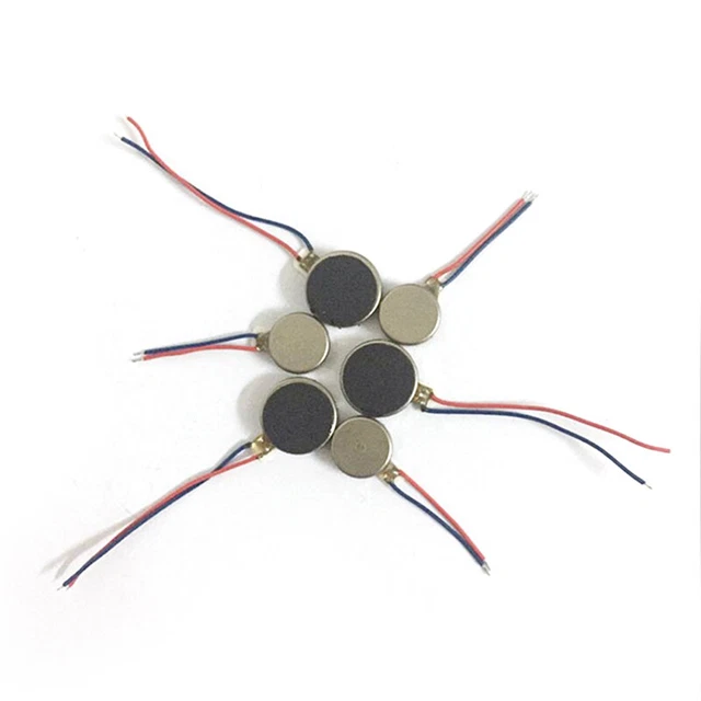 10x DC 3V 70mA 12000 ± 2500 giri/min moneta telefono motore vibrante piatto D*/t