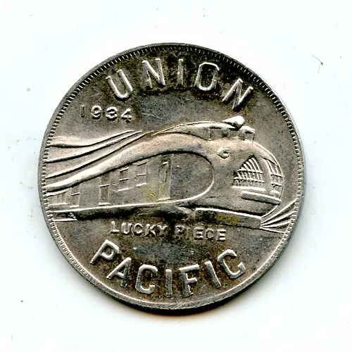 1934 Union Pacific Alcoa Aluminum Pullman Car Sample Vintage Token - CS5954