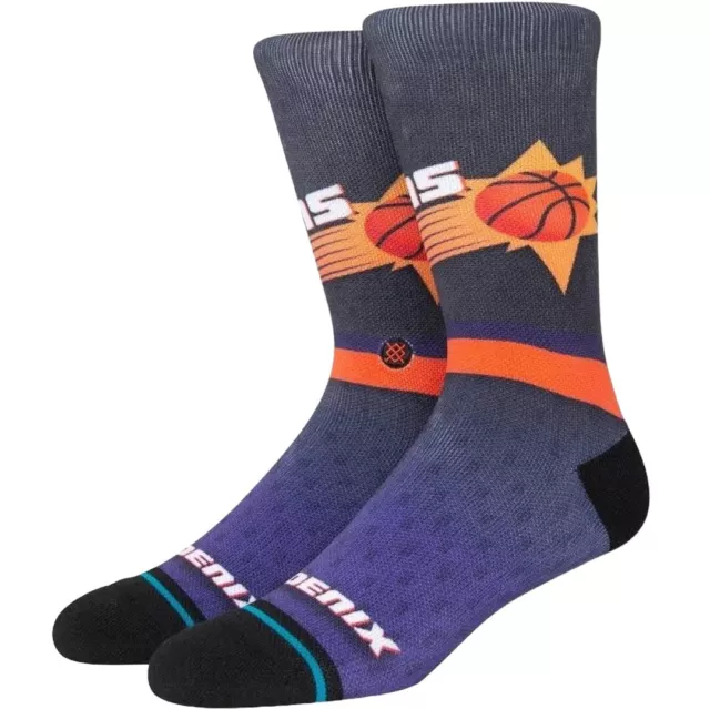 Stance Socks NBA Phoenix Suns Casual Mens Size Large 9-13 Hardwood Classics