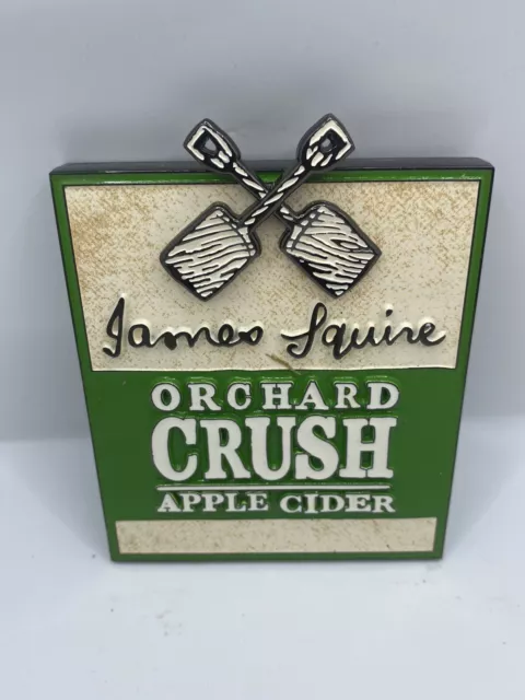 Beer Tap Badge Decal Metal James Squire Orchard Crush Apple  NEW Top Topper