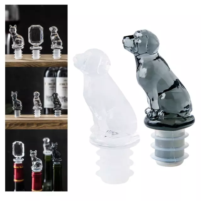 Funny Wine Bottle Stopper Novelty Dog Shaped for Restaurant Gift