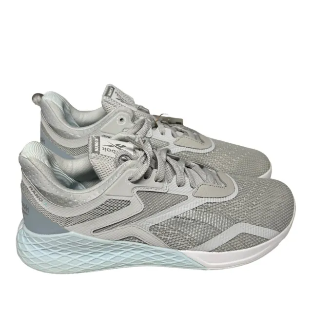 Reebok Women's Nano X Cross Trainer Blue Gray Sneaker Shoe Size 10 PRE OWNED