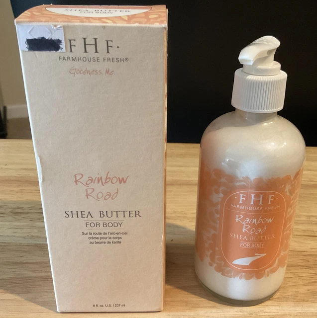 Farmhouse Fresh “Rainbow Road” Shea Butter For Body 8 Oz Pump Bottle NEW