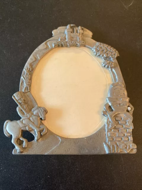 1992 Lindsay Claire Pewter Picture Frame Humpty Dumpty