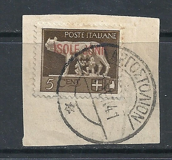 Greece Italy Occupation isole Jonie Argostoli Ionian Islands on paper