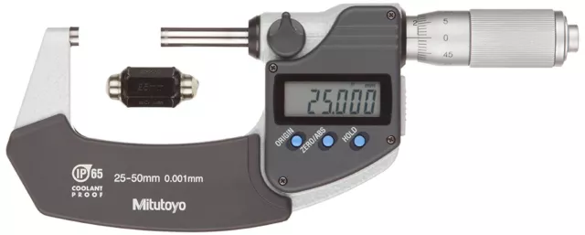 Genuine Mitutoyo 293-235 Micrometer 25-50mm Range .001mm SPC Out - Made in Japan