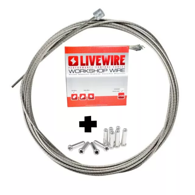 Livewire Derailleur Gear Cable Stainless Galvanised Bike Inner Shifter Wire