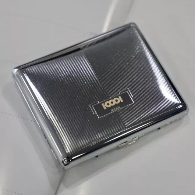 Portable Pockets Classic Stainless Steel Double Sided Ultrathin Cigarette Case