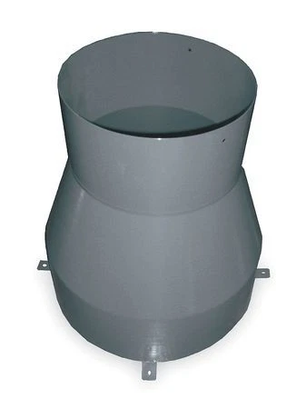 Dayton 2Nrx9 Top Exhaust Duct Adapter,21-15/32 In L