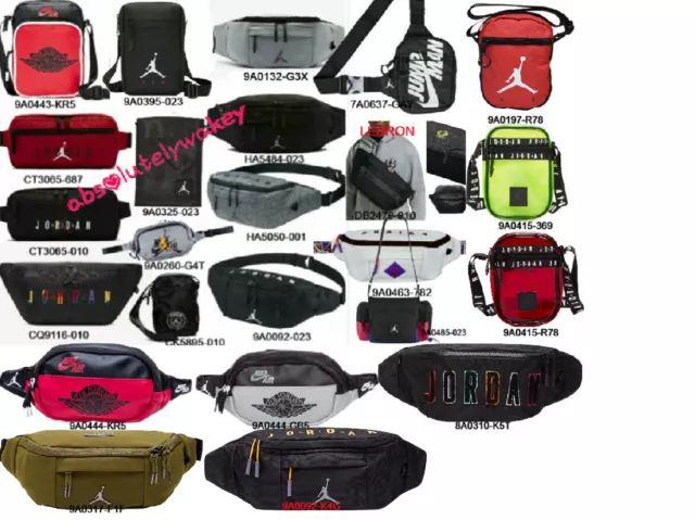 NIKE JORDAN JUMPMAN Air Rivals Cross Body Bag Waist Bum Fanny Pack QUAI LEBRON 60.11 PicClick UK