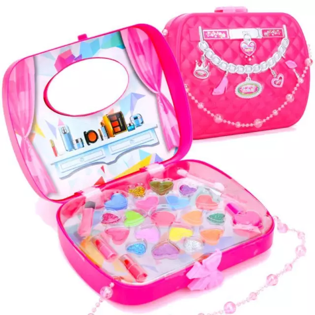 Mädchen Rollenspiel Make-up Set Kosmetikkoffer Kinder Schönheitsspaß Rolle