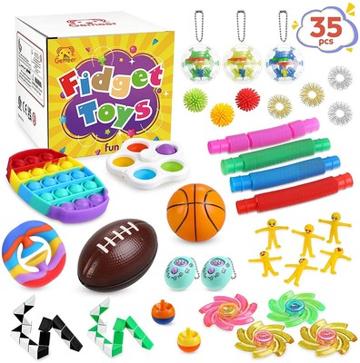 Ensemble De Jouets Et faveur De Fête Pack Pas Cher 244 Pop Super Gros Jouets Anti-Stress pour la Concentration et Le Calme 17.7''*11.8'' QETRABONE Fidget Toys XXL Pop Bubble Fidget Sensory Toy 