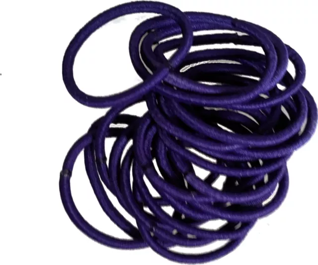 Small Purple Snag-Free Thin Hair Bobbles Hair Elastics Hair Bands