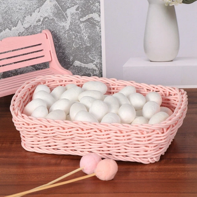 Huevos blancos niños dibujo huevos pintables artificiales huevos falsos 6 huevos