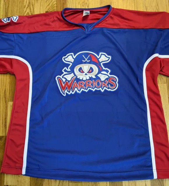 NAHL MICHIGAN WARRIORS HOCKEY JERSEY Blank OT Sports XXL Made in USA