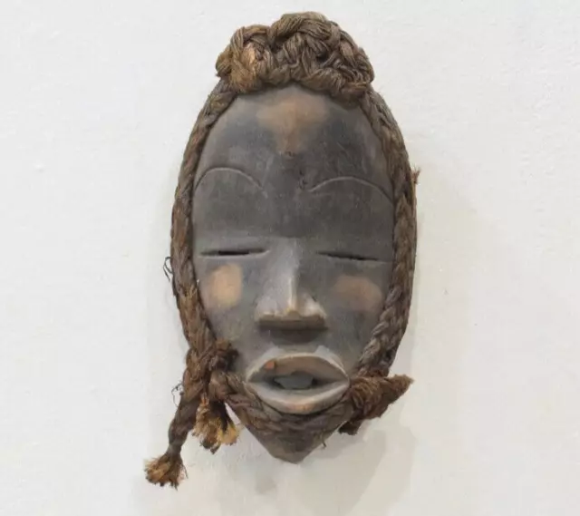 Africa Dan Carved Wood Burnished Mask
