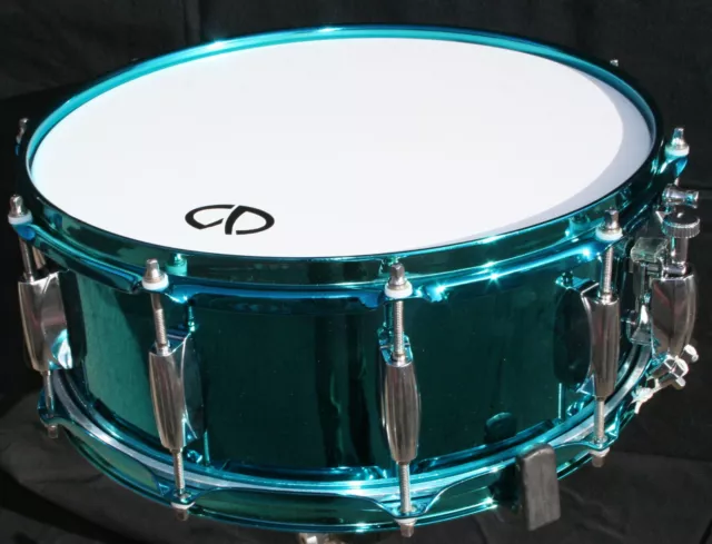 Designer Stahl Snare Drum mirror blue 14" mal 5,5"
