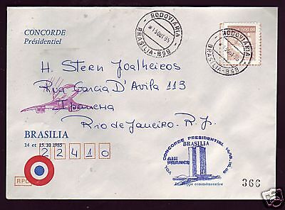 CONCORDE   VOL  PRESIDENTIEL BRASILIA 1880 