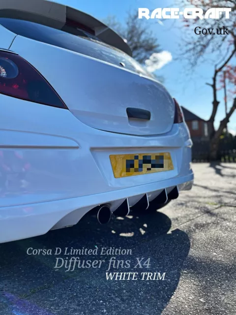 Vauxhall Corsa D Limited Edition Diffusorenden/Rennflossen/VXR/Stoßflossen Corsa d