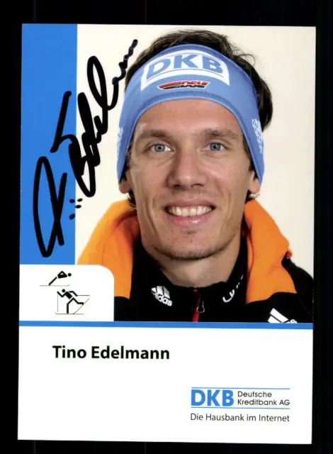 Tino Edelmann Autogrammkarte Original Signiert Nordische Kombination