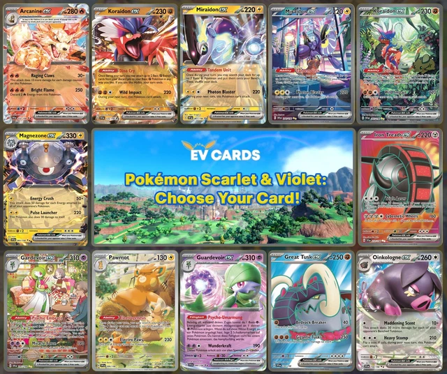 Pokemon TCG - Scarlet & Violet: Choose Your Card - ex, Illustration Rare & More!