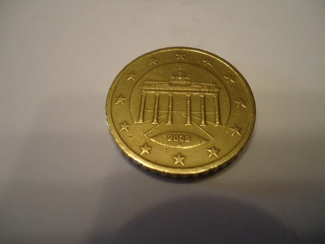 RARE PIÈCE DE 50 Centimes 2002 Allemagne La porte de Brandebourg EUR